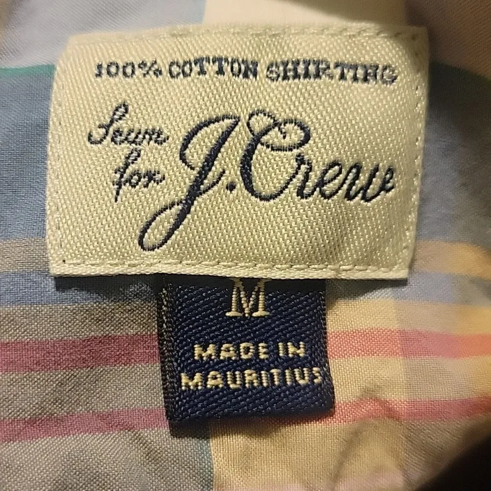 J. Crew Med. Slim 100% cotton